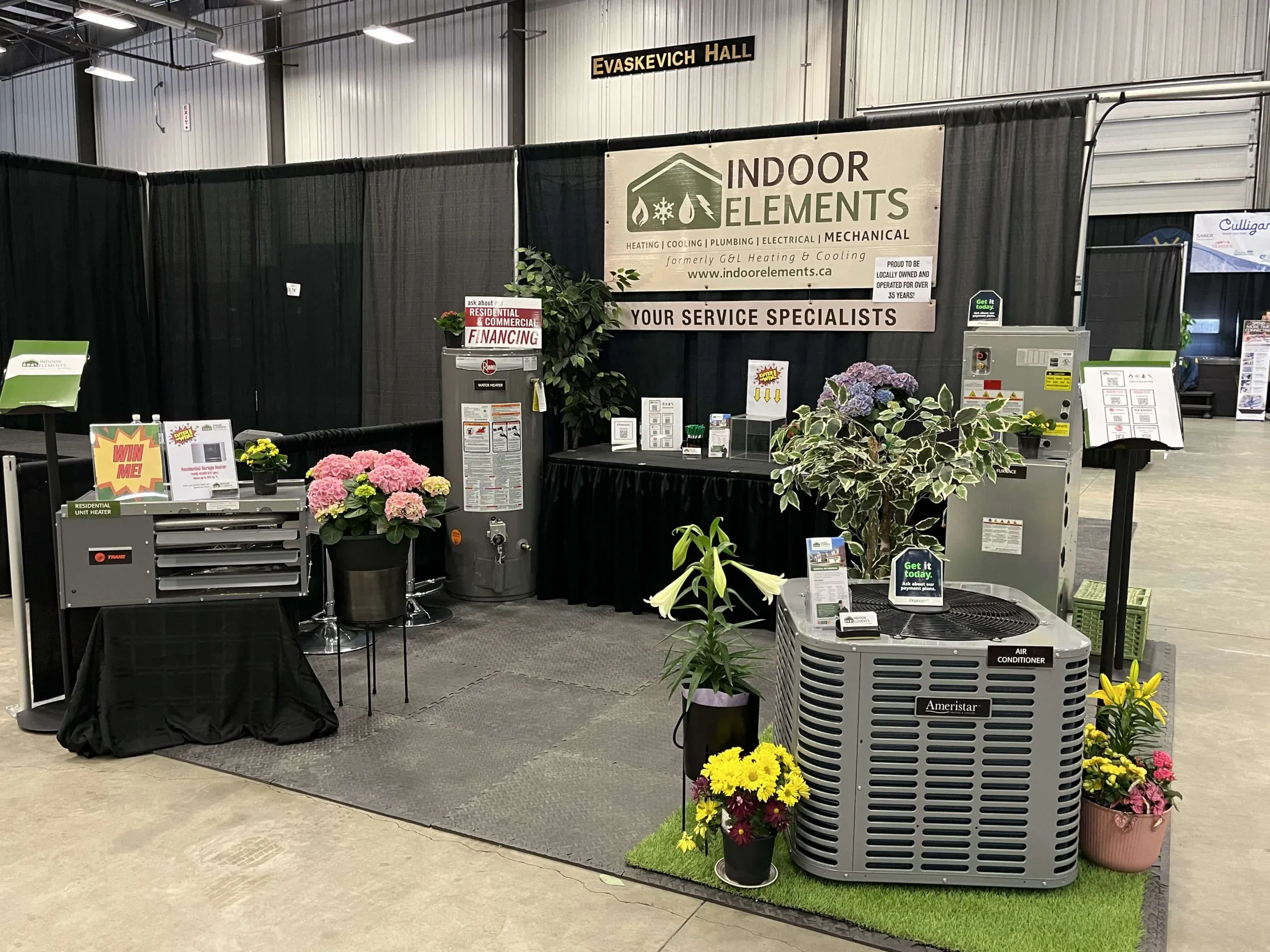 Indoor Elements team working on a residential project in Grande Prairie