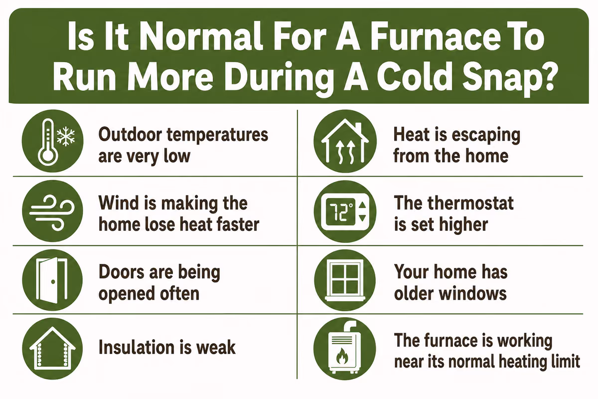 Is It Normal For A Furnace To Run More During A Cold Snap?